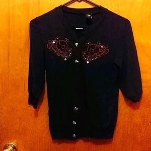 Hot topic skull cardigan